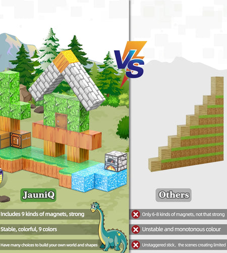 Magnetic Building Blocks, Gift for Girls Boys Toys Age 4-6 5-7 8-13 STEM Fidget Building Cube Sensory Kids Games