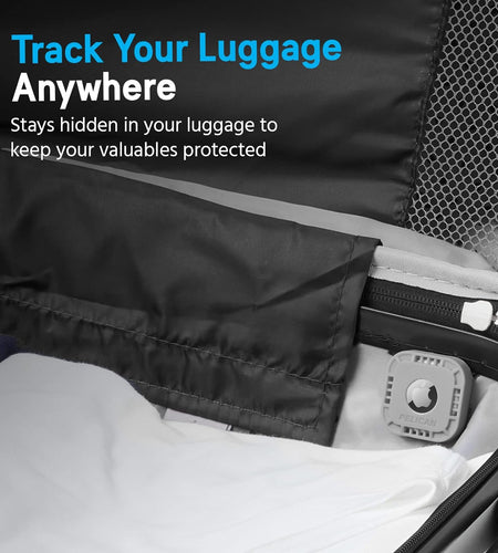 Protector - Airtag Holder / Case with 3M Adhesive Sticker [1 Pack] Protective Shockproof Cover for Apple Air Tag - Hidden Stick on Mount for Bike Wallet Travel TV Remote Car Luggage - Grey