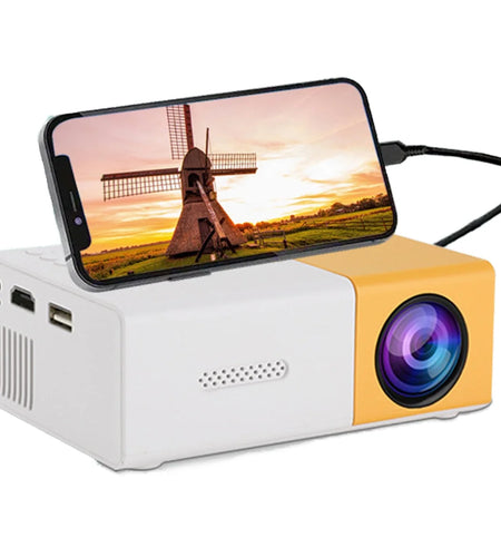 Wifi 1080P LED Mini Projector, Yellow