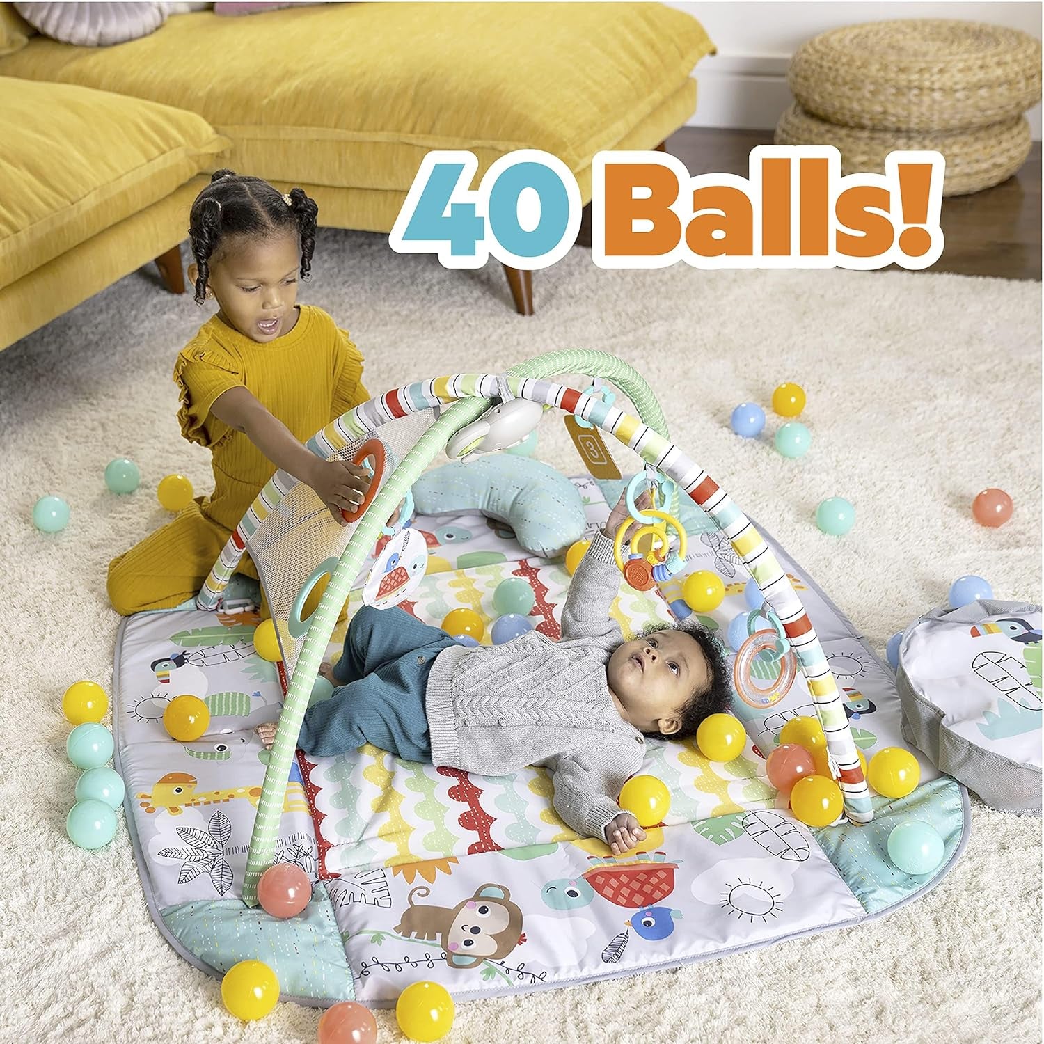 5-In-1 Your Way Ball Play Activity Gym & Ball Pit, Totally Tropical