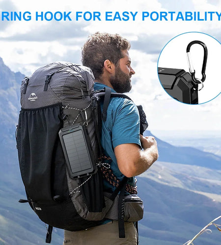 Portable Solar Charger for Iphone and Android 20000Mah Power Bank with Dual 5V USB Ports for Outdoor Camping Hiking