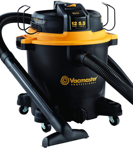 Professional - Professional Wet/Dry Vac, 12 Gallon, Beast Series, 5.5 HP 2-1/2" Hose (VJH1211PF0201) , Black