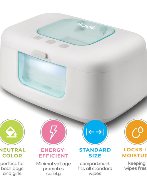 Load image into Gallery viewer, Baby Wipe Warmer &amp; Dispenser with LED Changing Light &amp; On/Off Switch by
